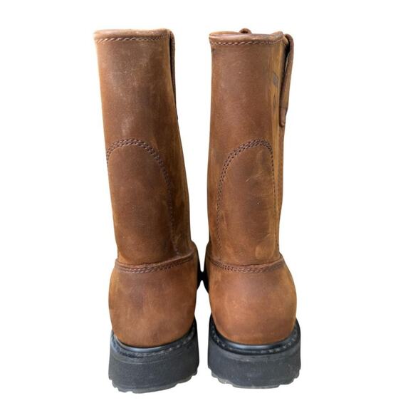 Wolverine 10 inch Wellington Boot Brown Leather Men size 8 m main image 5